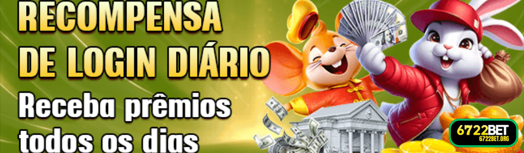 Recompensa diária por login no 6722BET app